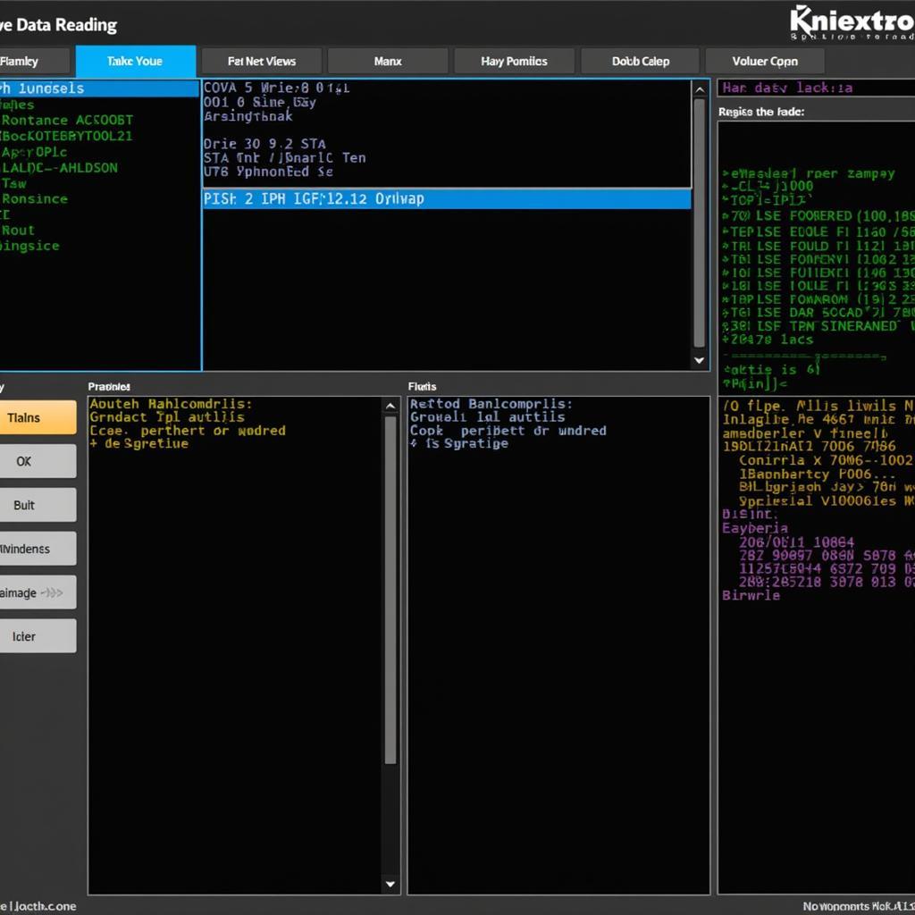 Diagnostic Software Interface