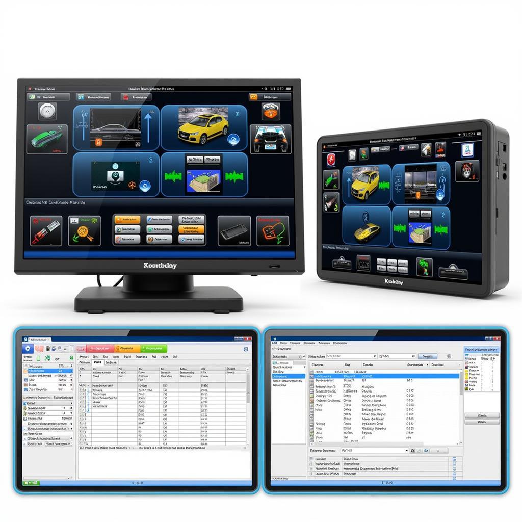 User-friendly interface of a car diagnostic software