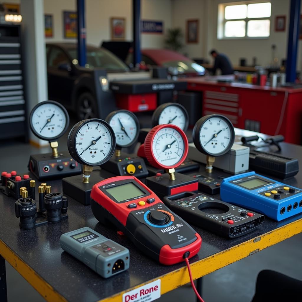 Range of Diagnostic Tools in a Dubai Workshop