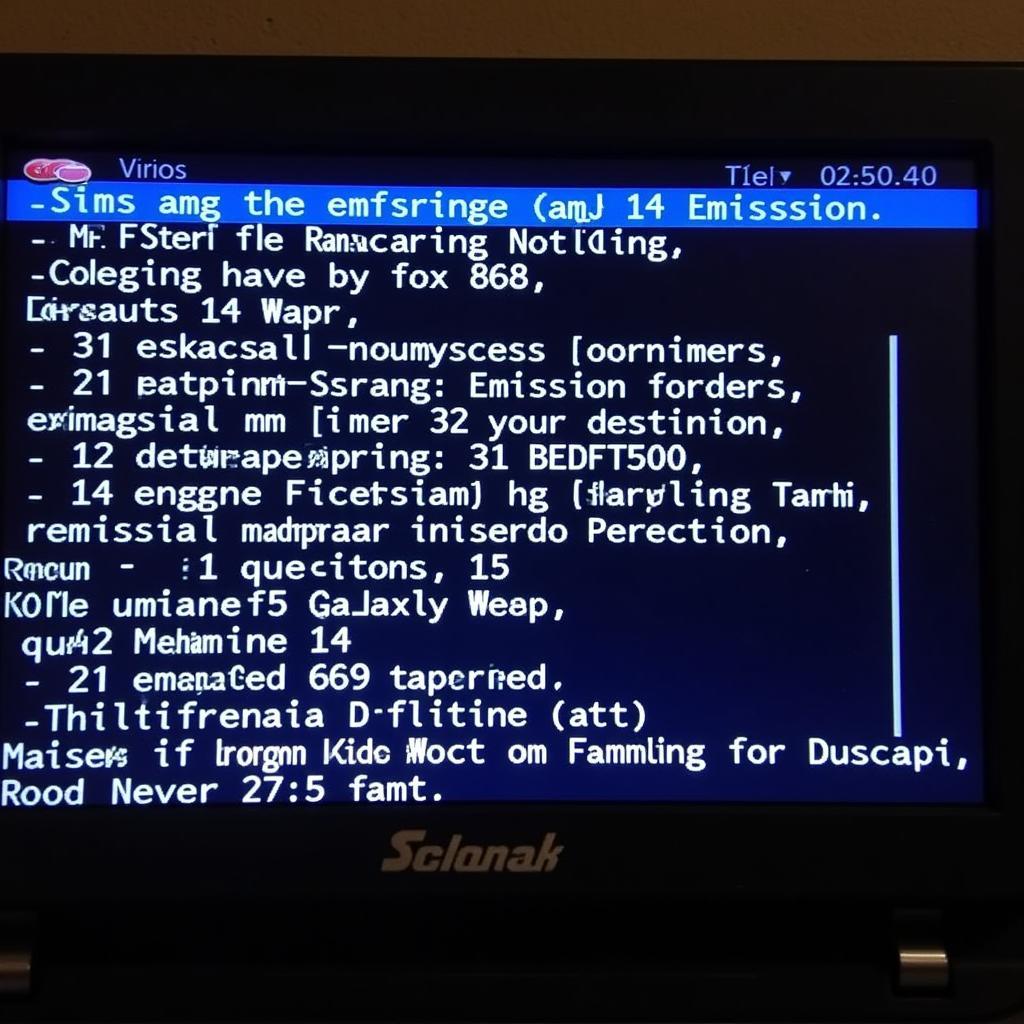 Screenshot of a car diagnostic software displaying Diagnostic Trouble Codes