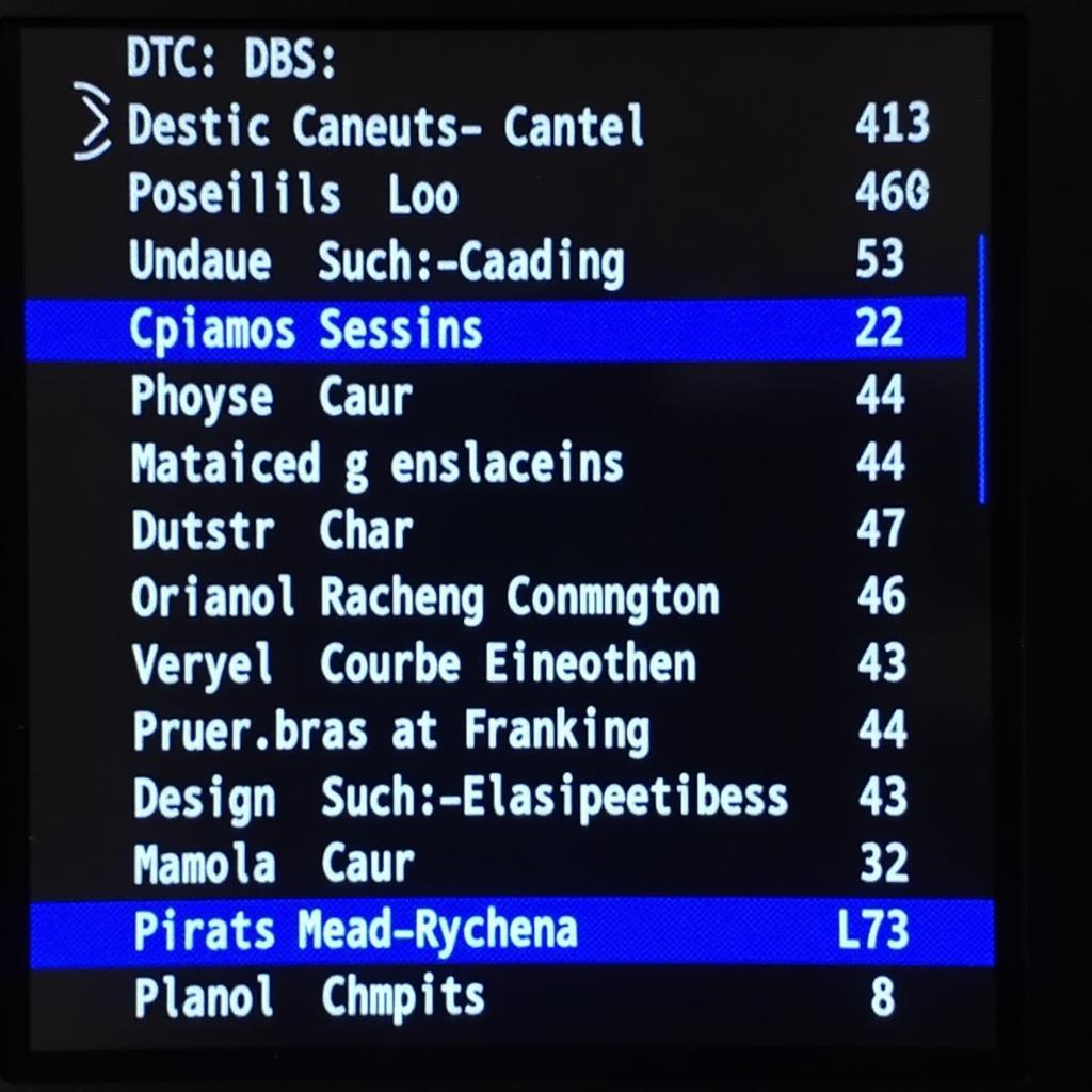 Diagnostic Trouble Codes (DTCs)