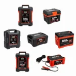 Various Black Decker Charger Models on Display