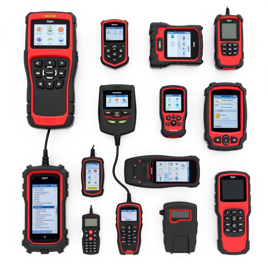 Variety of car diagnostic tools