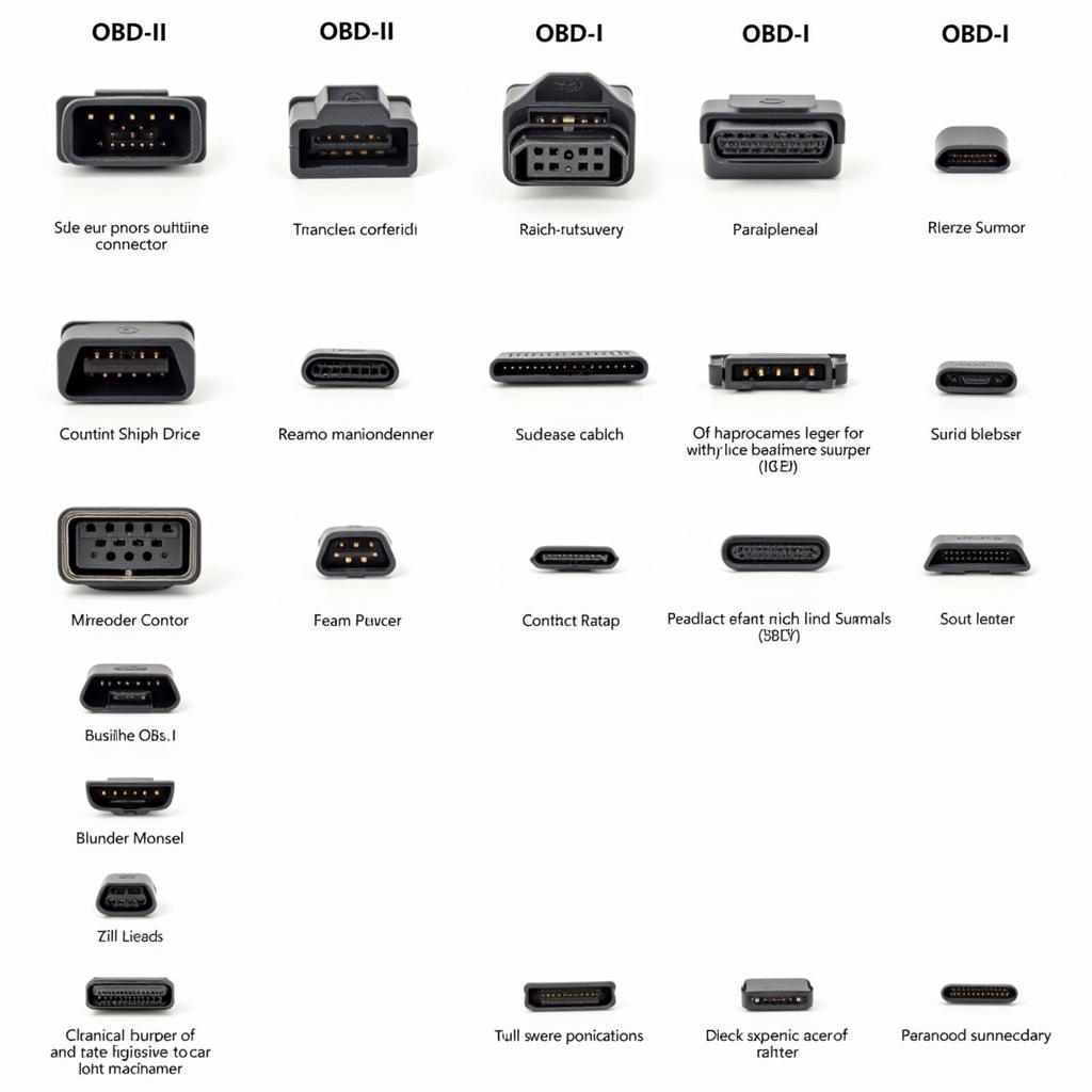 Different Types of Car Diagnostic Connectors