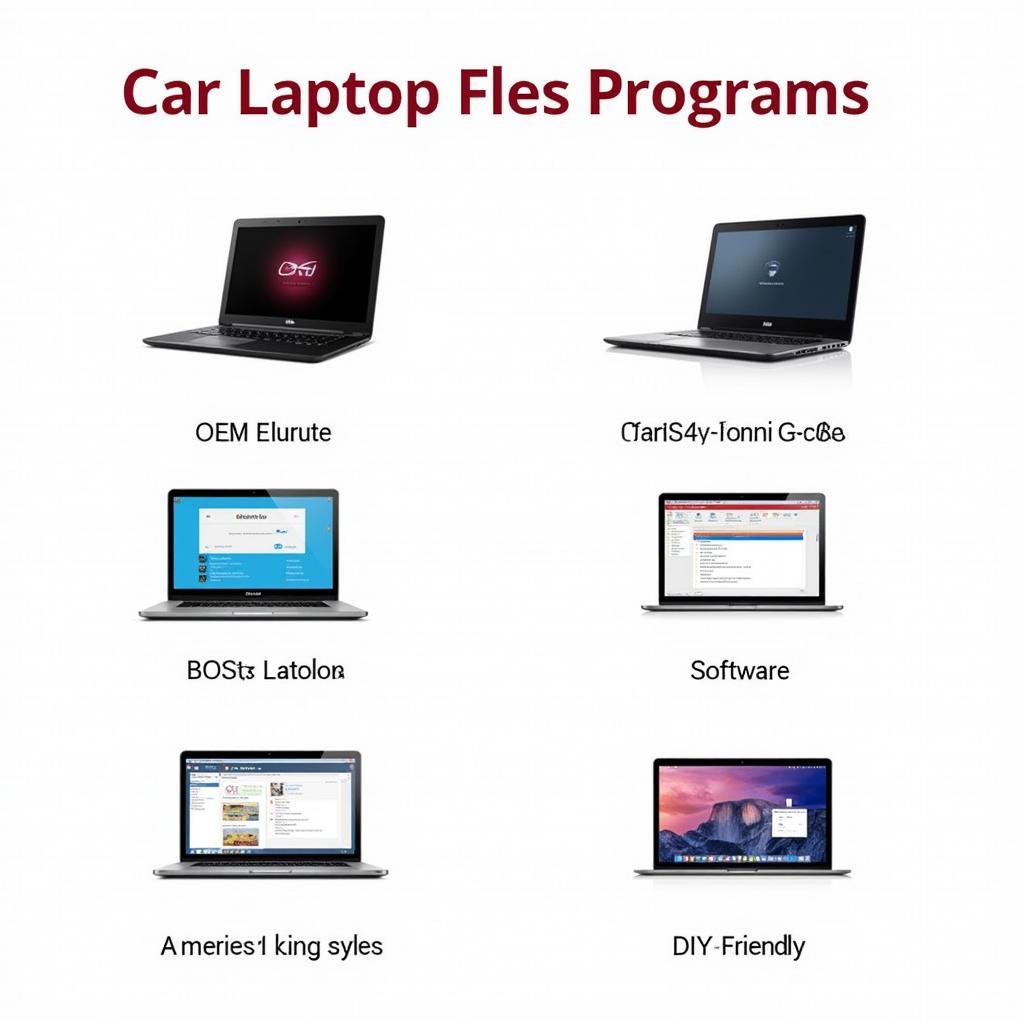 Various Car Diagnostic Programs for Laptops 