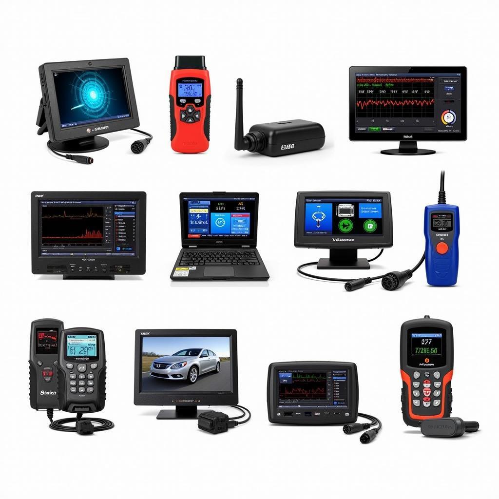 A variety of OBD2 scanners and car diagnostic tools