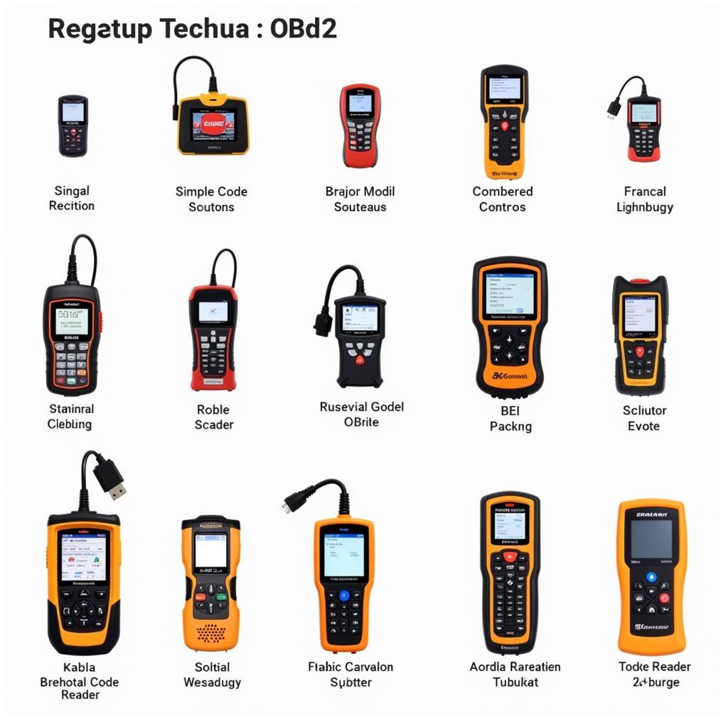 Various OBD2 scanners for car diagnostics