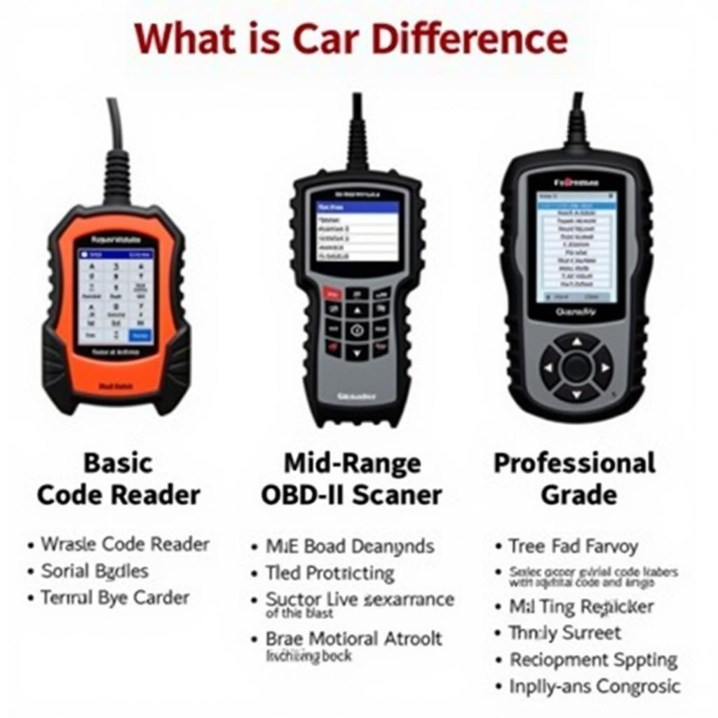 A comparison of OBD-II code readers, scanners, and professional-grade diagnostic tools