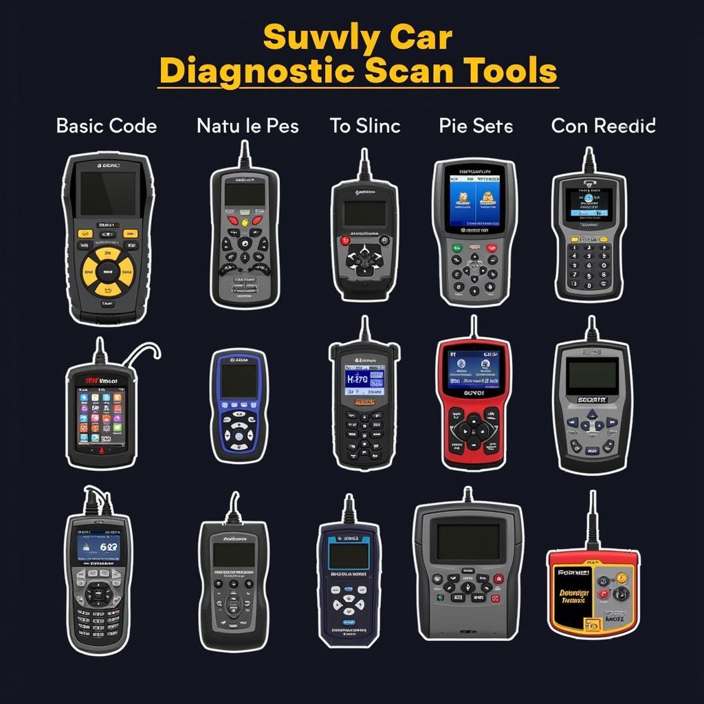 Various Car Diagnostic Scan Tools