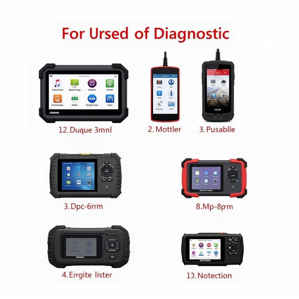 Variety of Multi System Car Diagnostic Tools