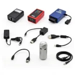 A variety of mini ELM327 car diagnostic scanners available on the market