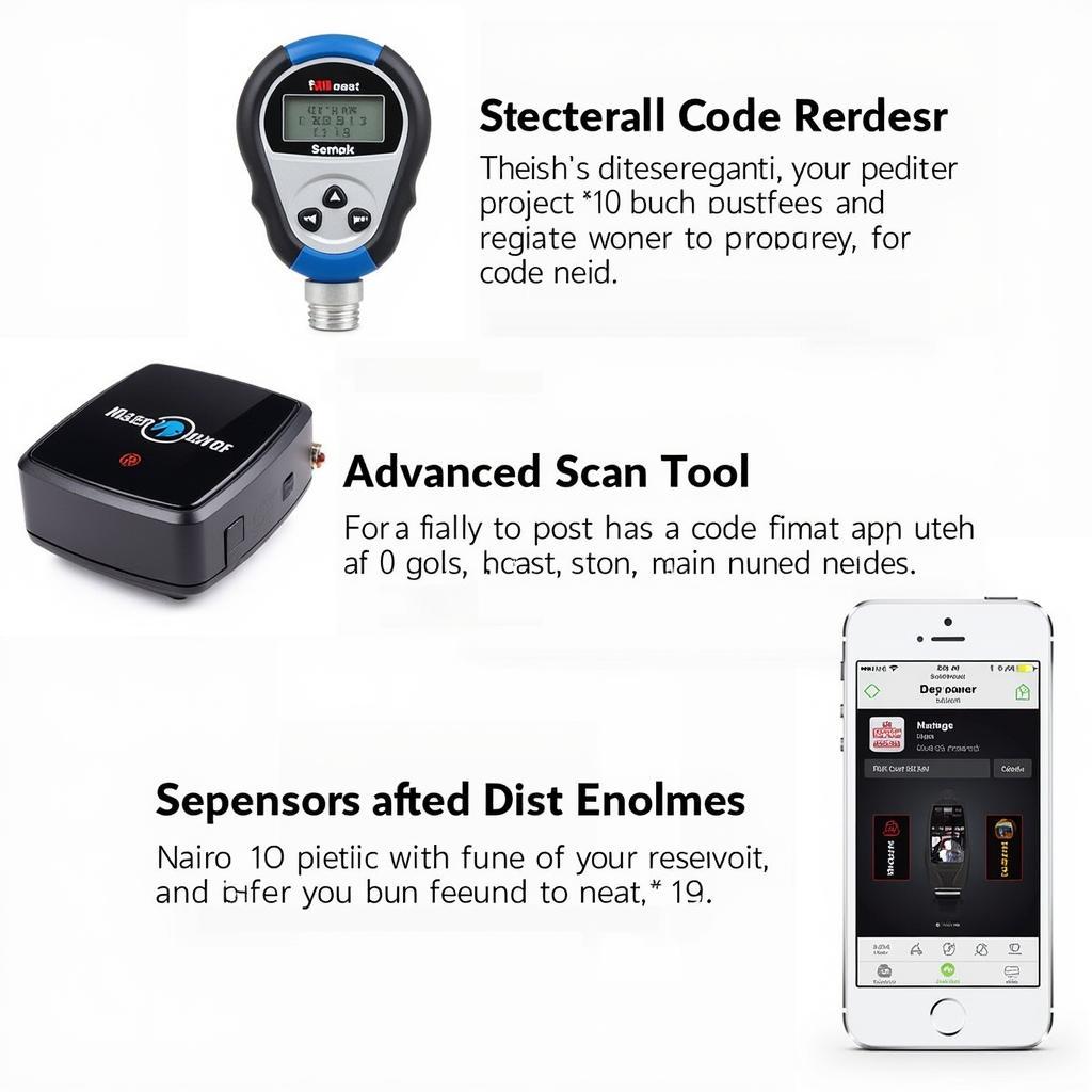 Various OBD2 Scanners and a Smartphone App