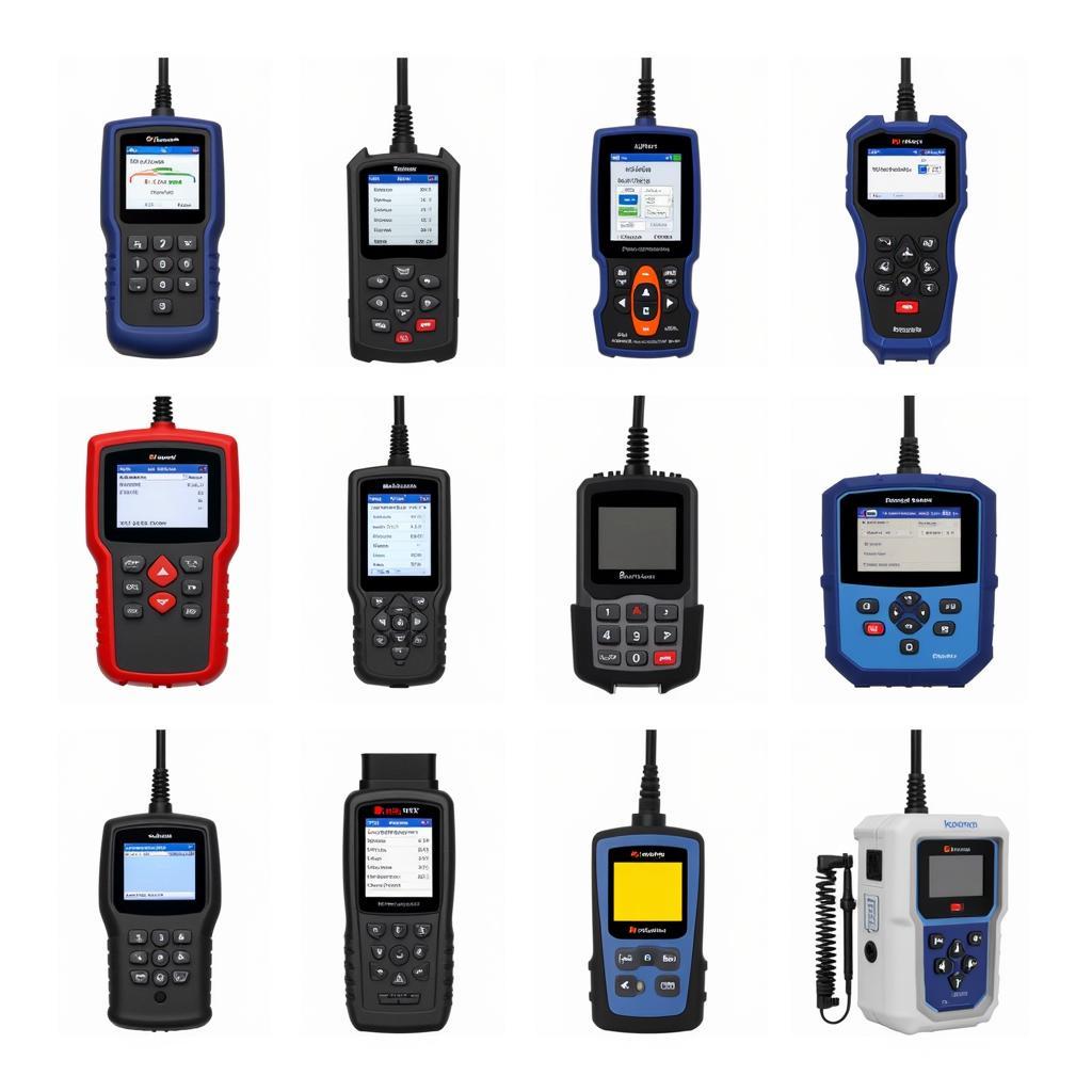 A variety of car diagnostic scanners for different needs