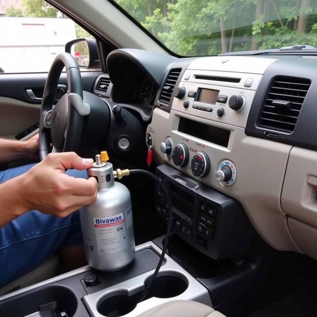 DIY Car Air Conditioner Recharge Kit