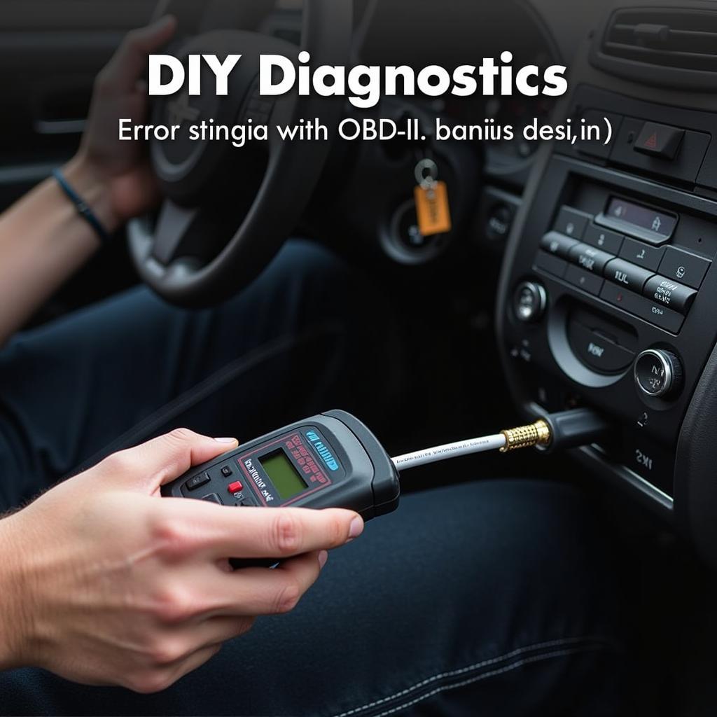 Connecting an OBD-II scanner to a car's port