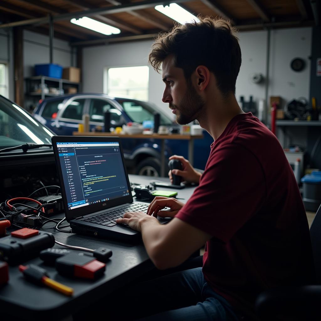 DIY Car Repair in Progress