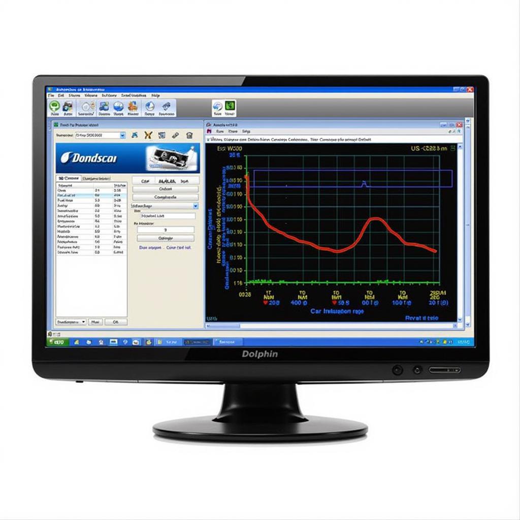 Dolphin Car Diagnostic PC Software Interface Displaying Real-Time Data