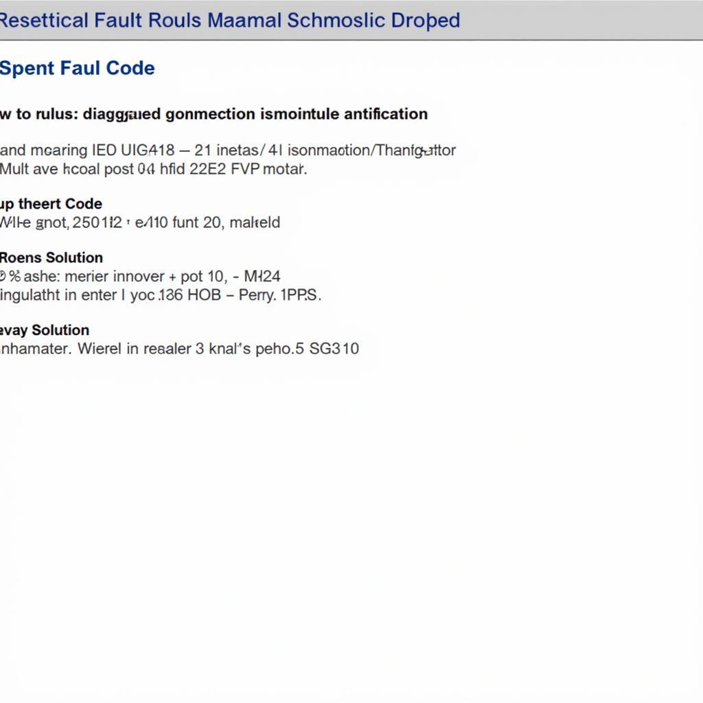 Draper Tool Diagnostic Report