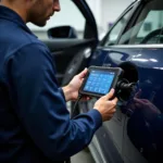 Electric Car Diagnostic Tools in Action