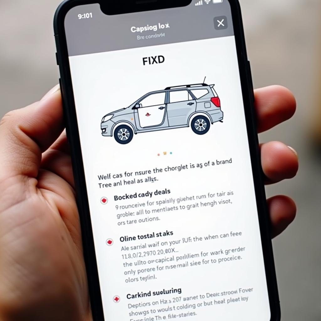 FIXD app displaying diagnostic information on an iPhone