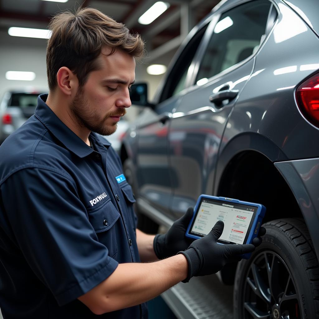 Foxwell Car Diagnostic Tools In Action