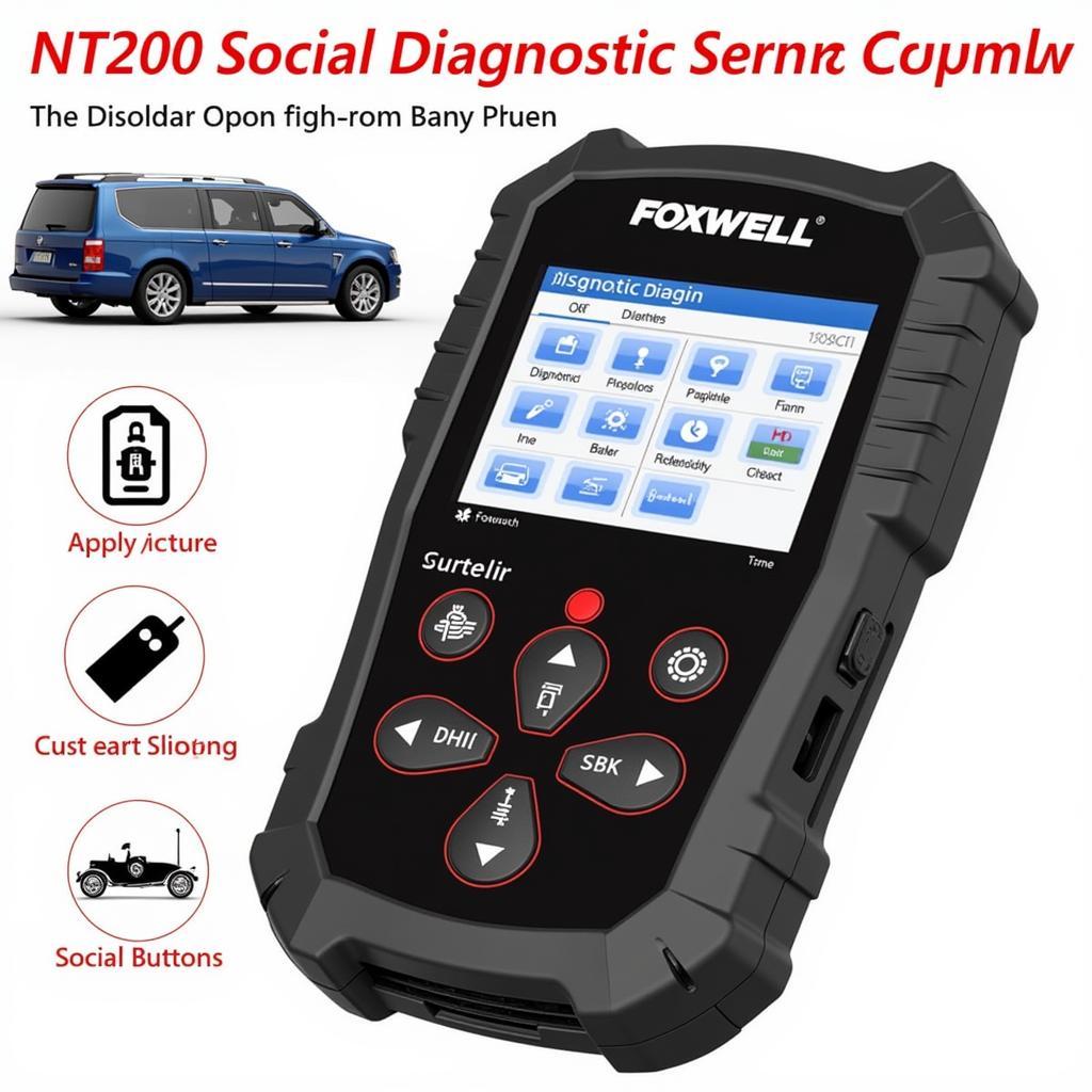 Foxwell NT200 design and display