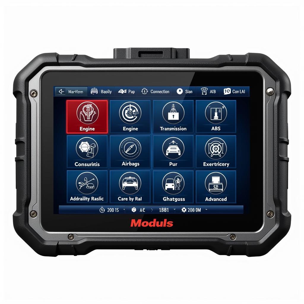 Modern Car Diagnostic Software Interface