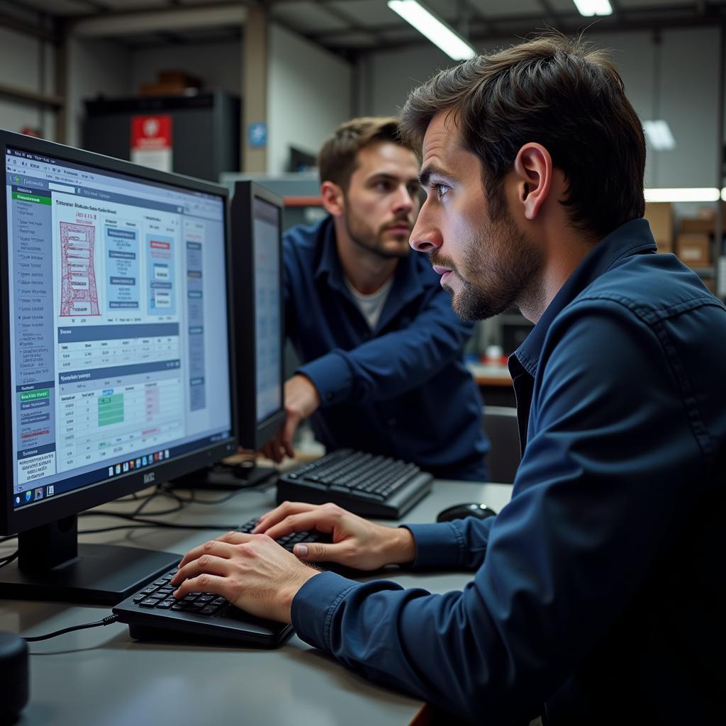 Grimsby Mechanic Analyzing Diagnostic Report