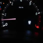 Honda Civic 2013 Dashboard with Check Engine Light Illuminated