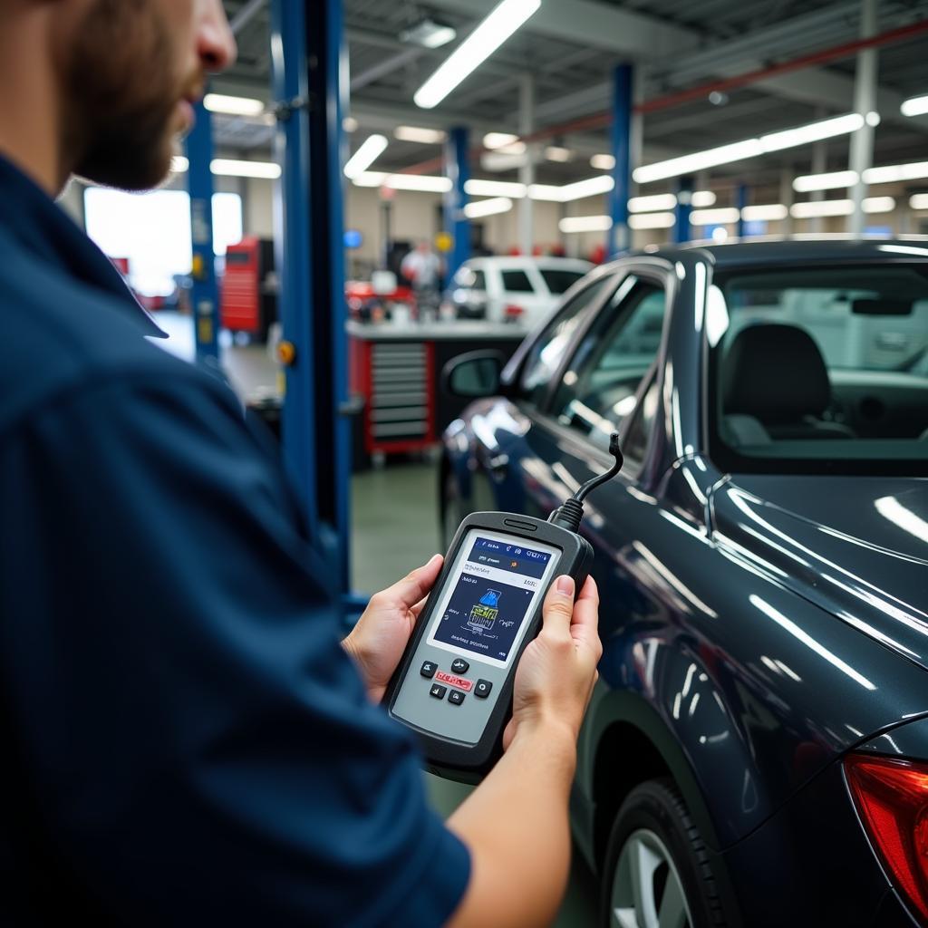 Modern Car Diagnostics Shop in Houston