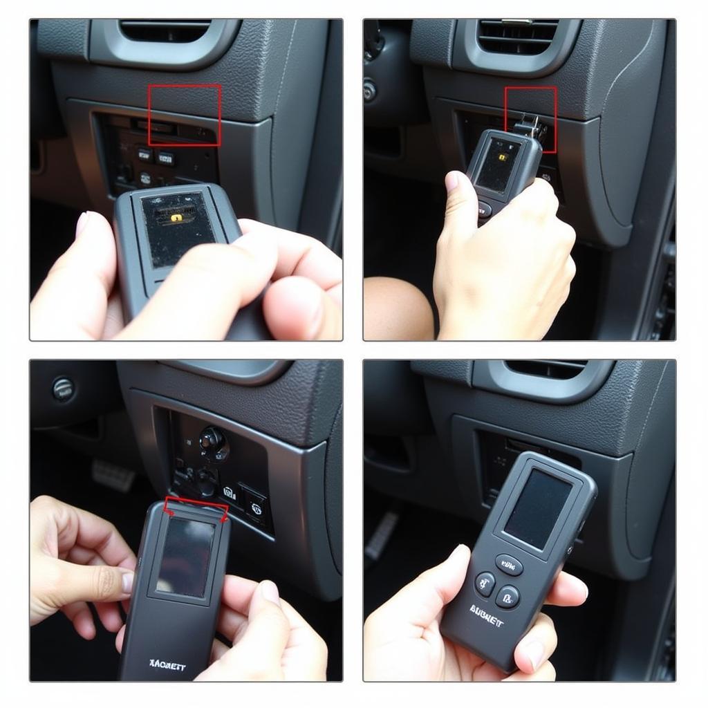 Steps to use a diagnostic car code reader