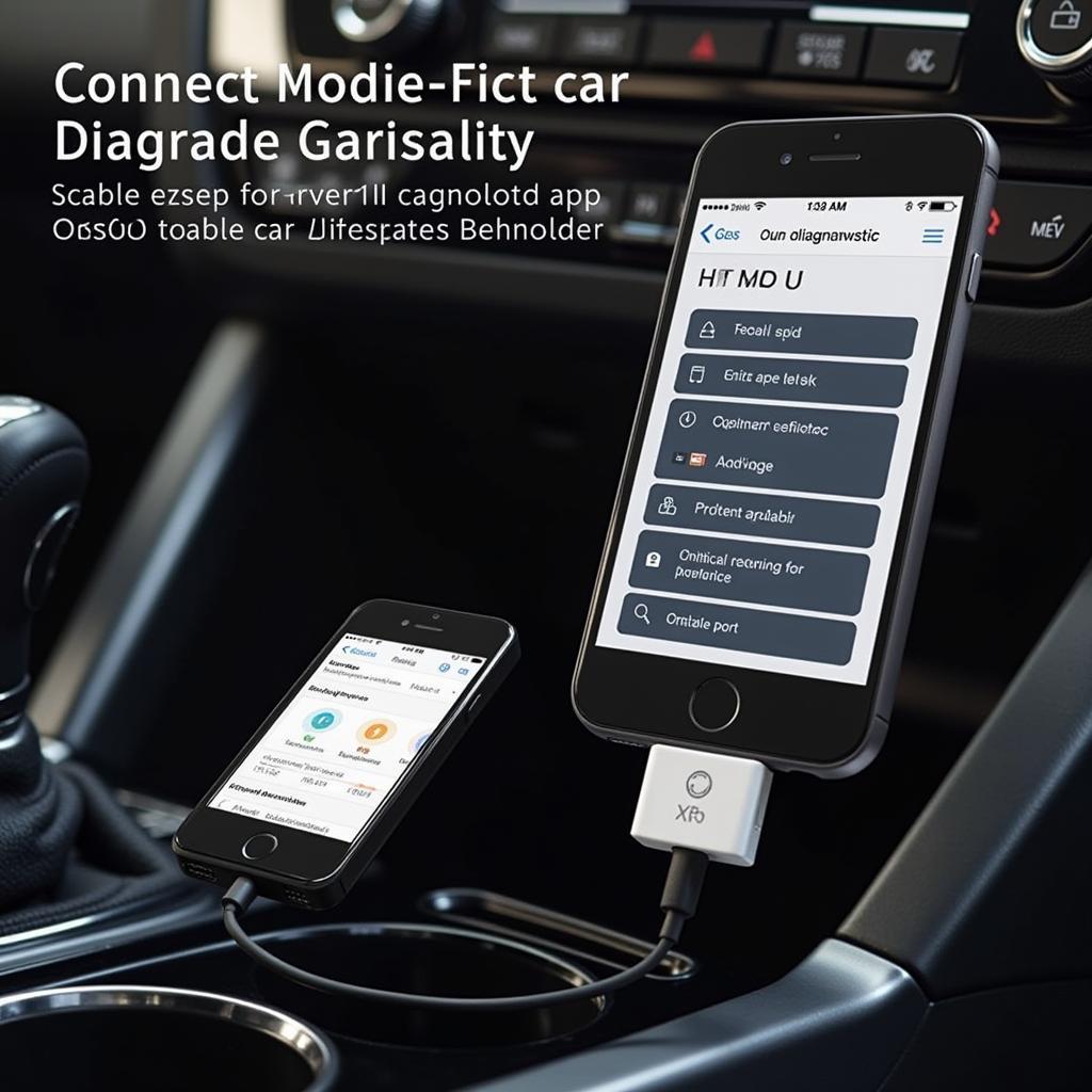 iPhone Car Diagnostic App Connection