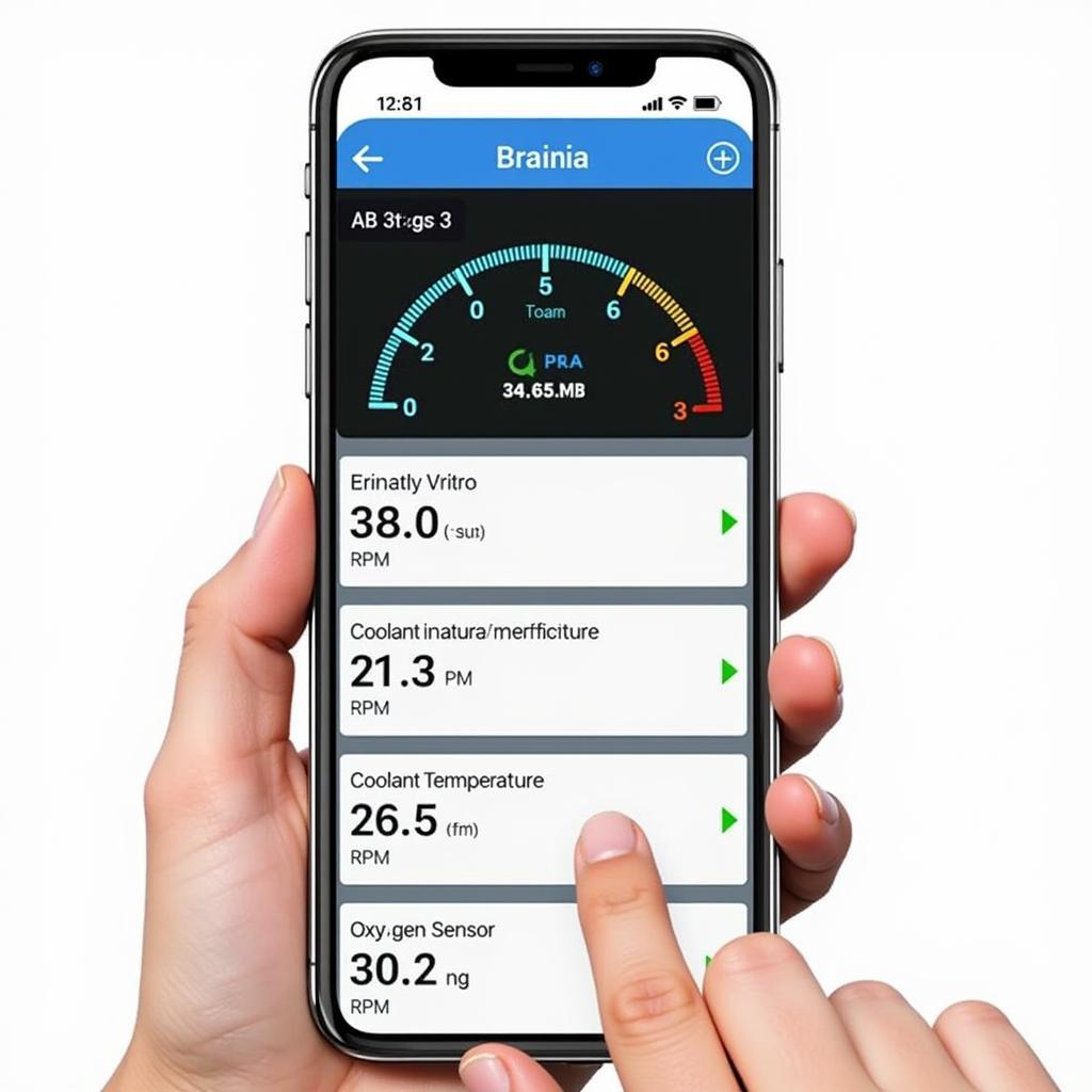 Kiwi Car Diagnostic App Interface