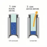 Lean Air-Fuel Mixture Illustration