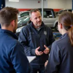 Liam McCready Leading a Car Diagnostic Training Session