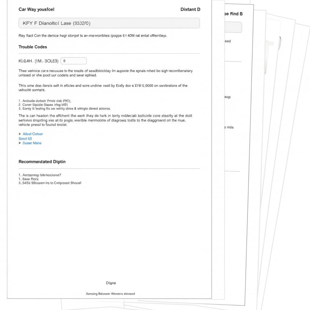 Detailed Car Diagnostic Report