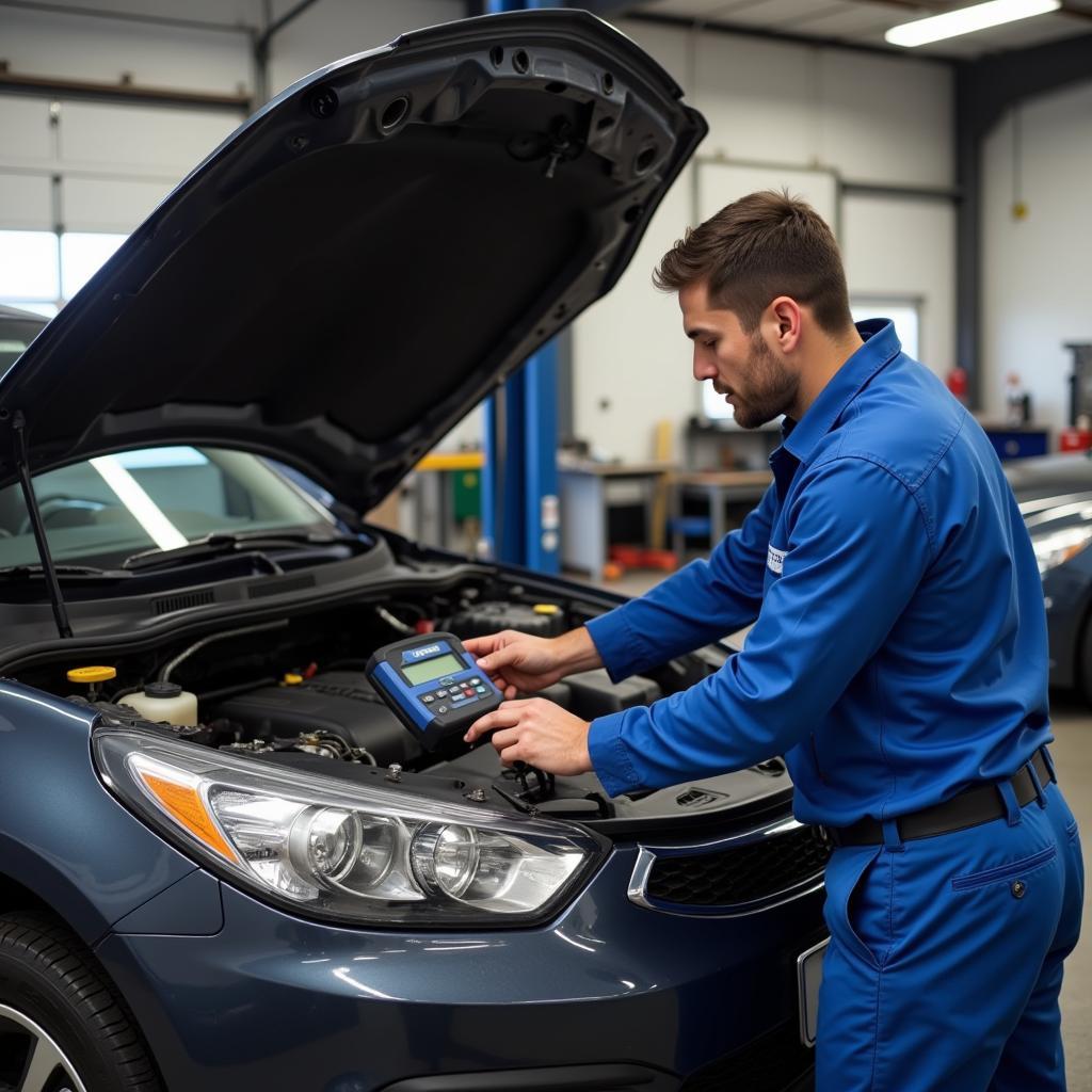 Malton Mechanic Performing Diagnostics