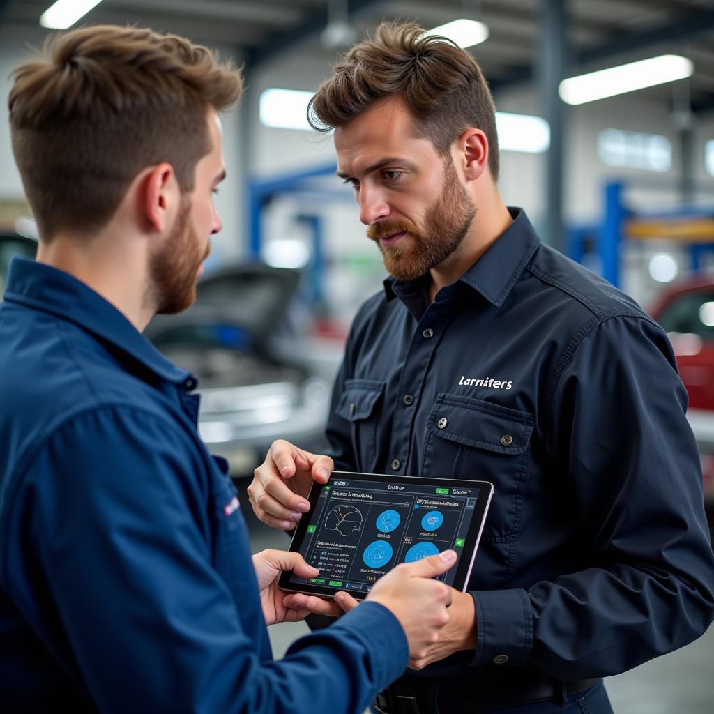 Mechanic Explaining Results