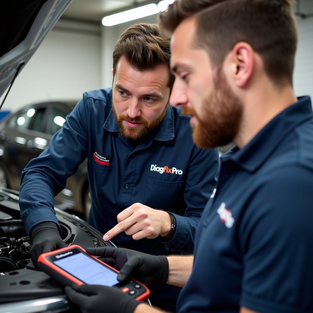 Colchester mobile mechanic explaining car diagnostics