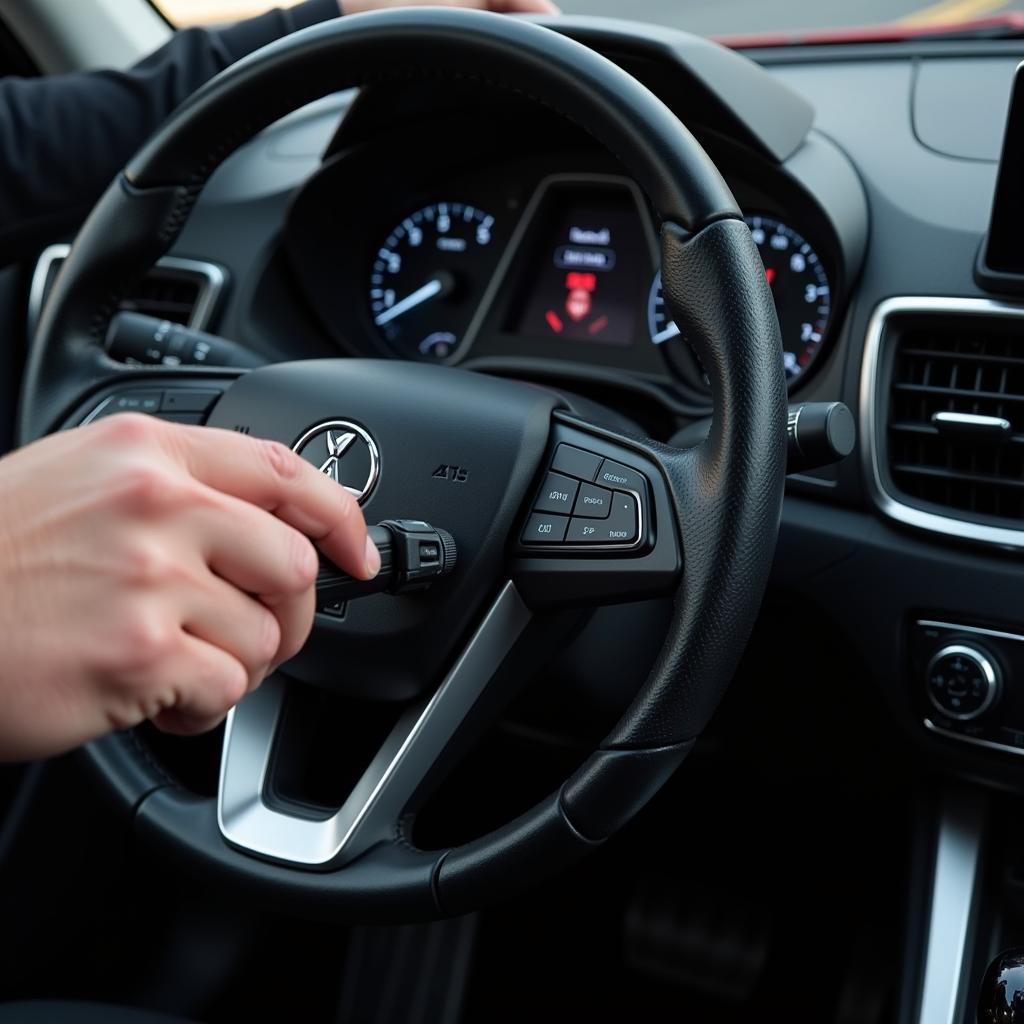 Mechanic Performing Car Diagnostics