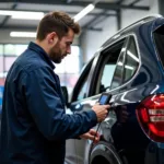 Mechanic Performing Car Diagnostics in South Africa