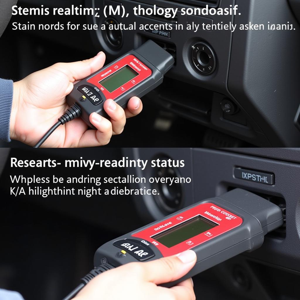 Mechanic Using Car Diagnostic Scanner