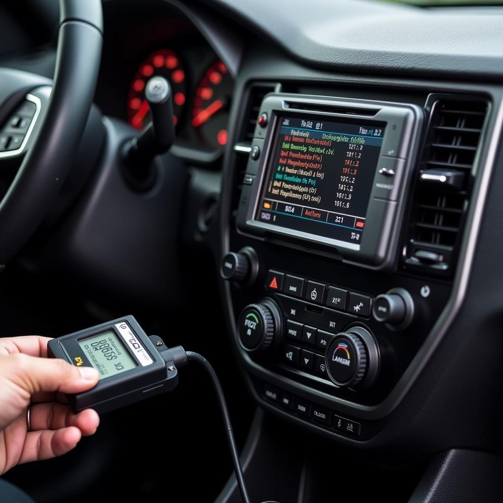 Car Diagnostic Device Connected