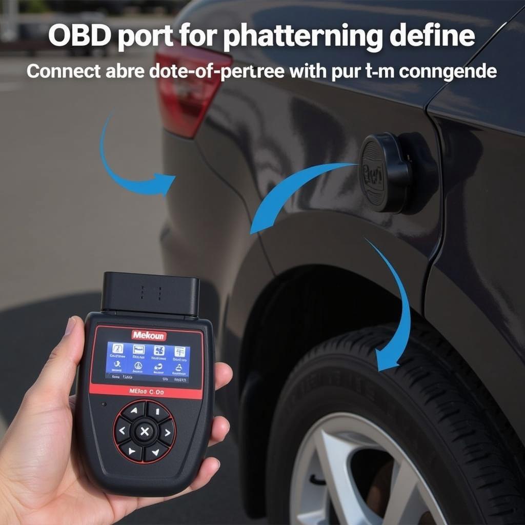 Meko Diagnostic CDP+ Connected to Car's OBD Port