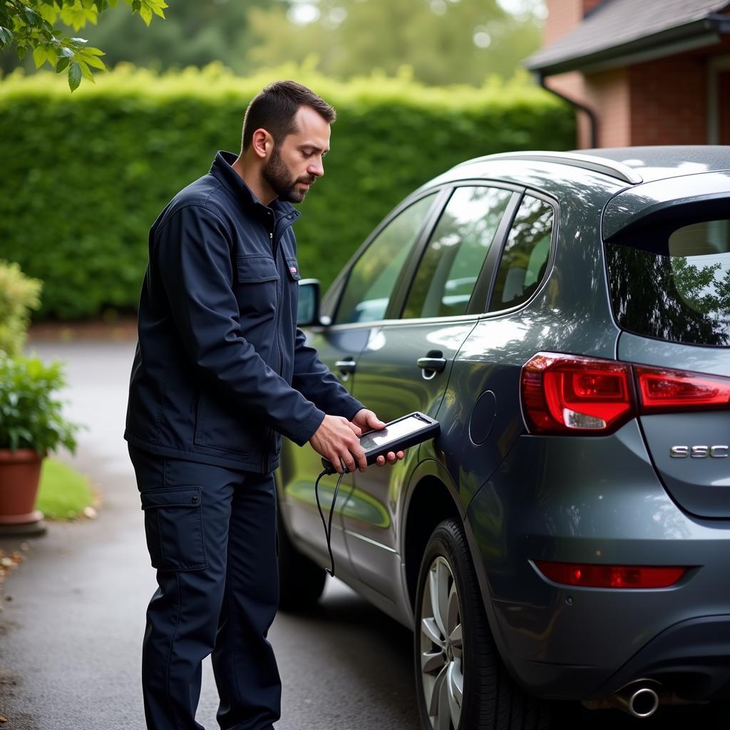 Mobile Car Diagnostics Technician in Caerphilly