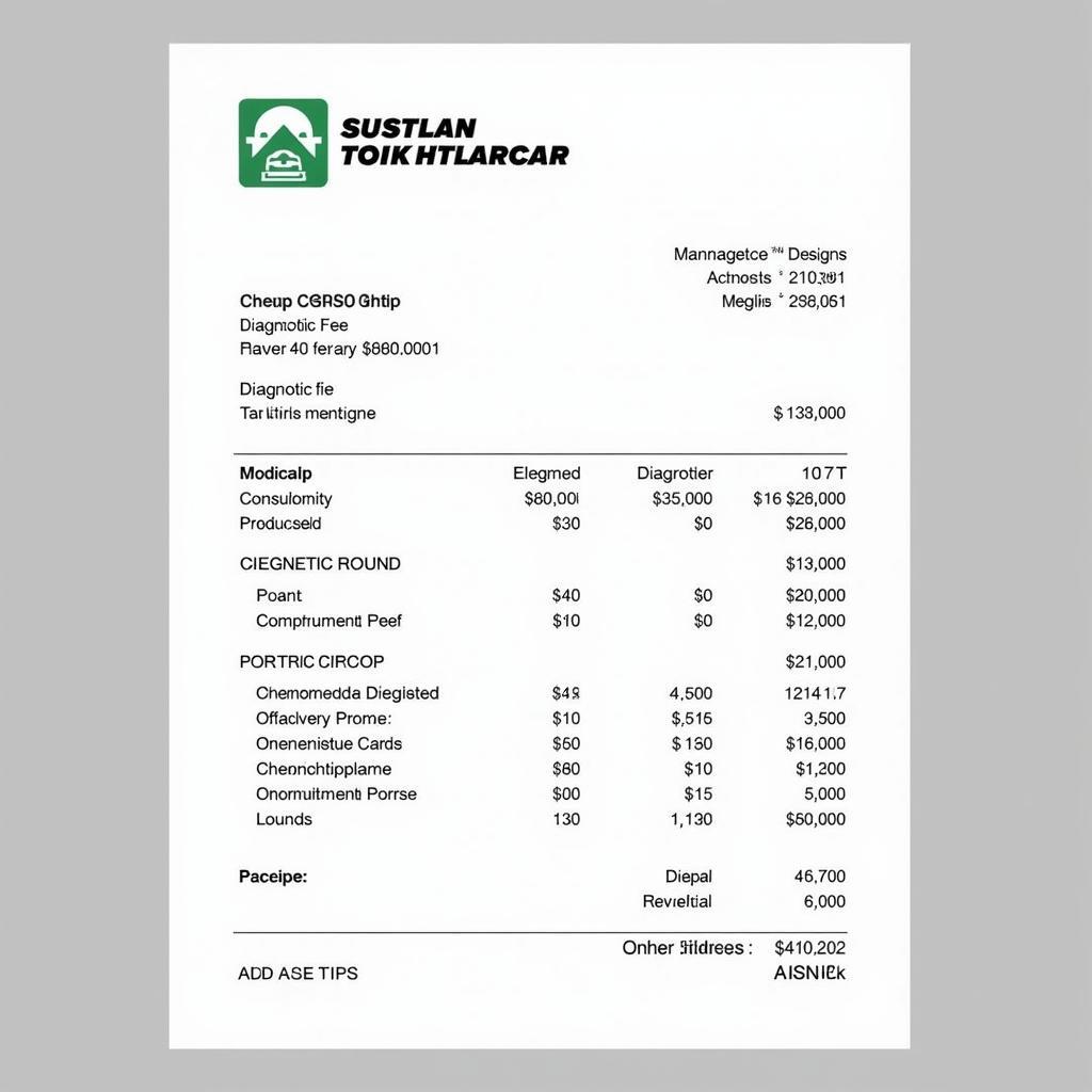 Mobile car diagnostics receipt with transparent pricing