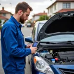 Mobile car diagnostics technician in Telford