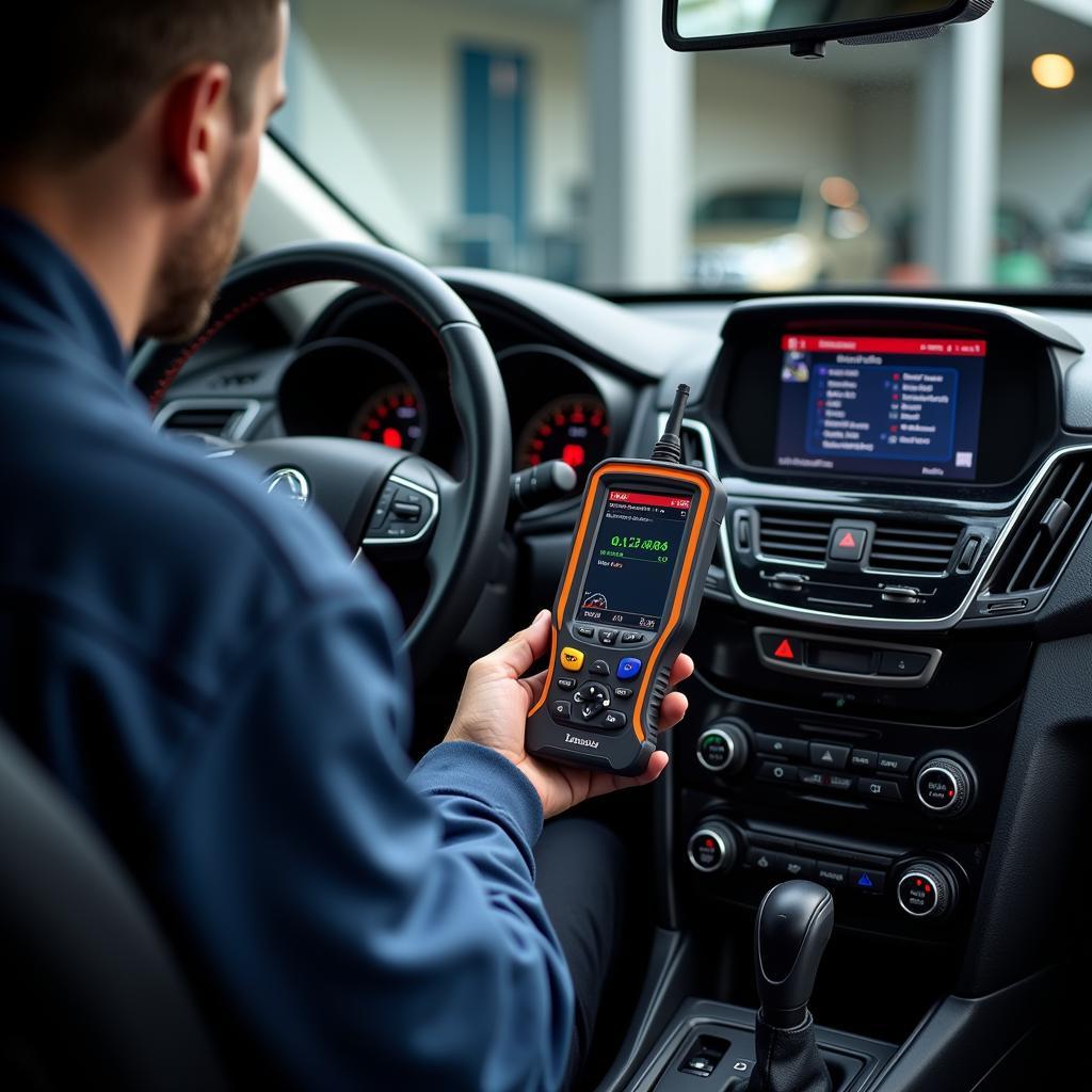 Modern Car Diagnostic Setup