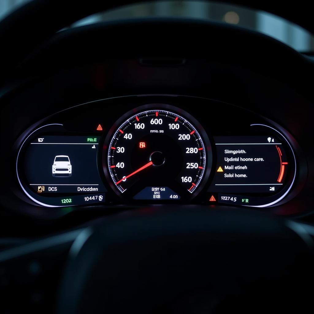 Modern Car Diagnostics Dashboard