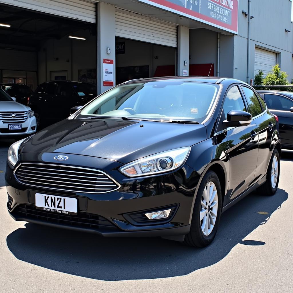 Modern Ford Car After Repair